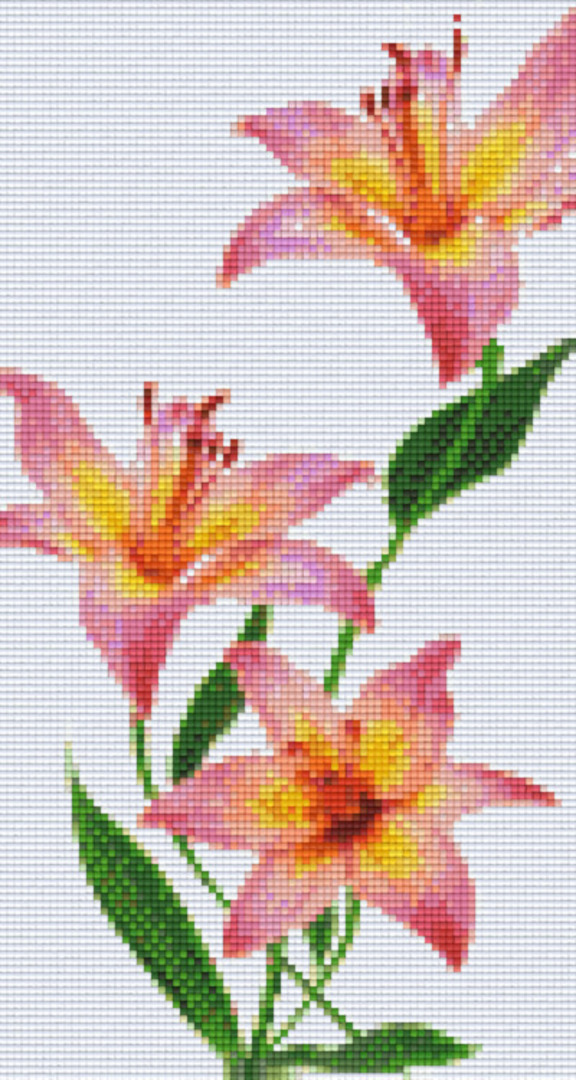 Tiger Lily Six [6] Baseplate PixleHobby Mini-mosaic Art Kits image 0